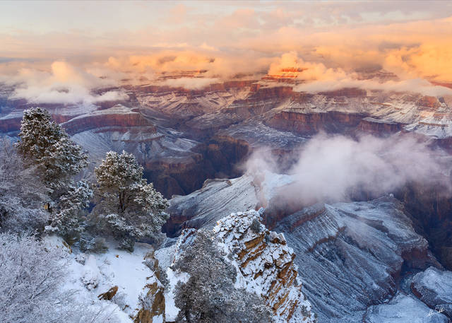 Photos of winter at the Grand Canyon with snow. | Fine Art Landscape ...